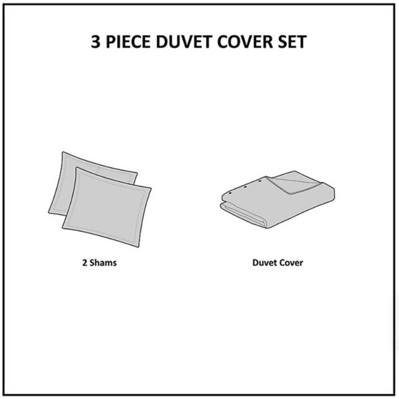 Madison Park Striped Reversible Duvet Set - Picture 4 of 5